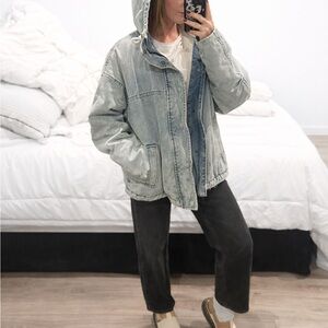 BDG oversized Denim Sherpa Jacket